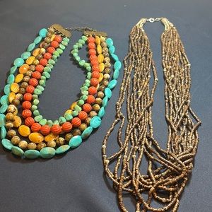 Pair of Chunky beaded necklaces
